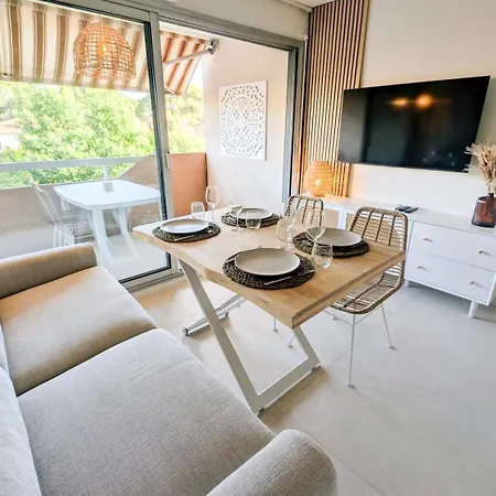 Apartment Cosy, 2 Pieces, Clim, Parking Privee, Equipe, Face Au Port De Santa Lucia *